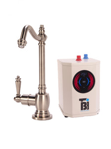 BTI HT-H2100 Traditional Hook Spout Hot Only Filtration Faucet w/ Digital Hot Water Tank
