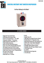 Load image into Gallery viewer, BTI Digital Instant Hot Water Dispensing Unit