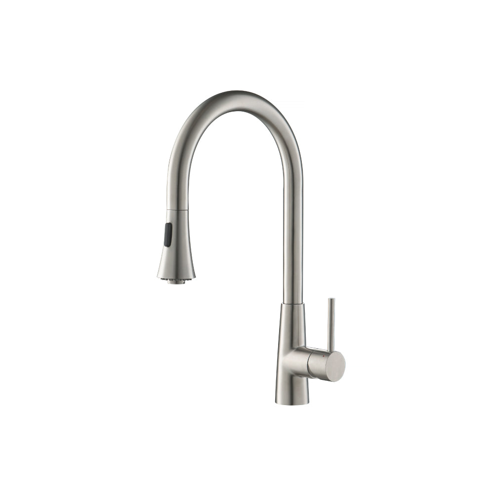 Isenberg K.1290 Zest - Dual Spray Stainless Steel Kitchen Faucet With Pull Out