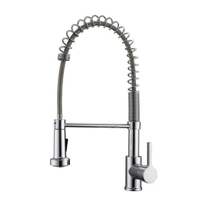 Barclay KFS416-L1 Niall Kitchen Faucet Pull-Out Spray Metal Lever Handles