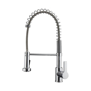 Barclay KFS416-L2 Niall Kitchen Faucet Pull-Out Spray Metal Lever Handles