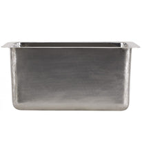 Load image into Gallery viewer, Thompson Traders KPU-1715HSS Como Hammered Stainless Rectangular Hand Hammered Prep Sink Stainless Steel