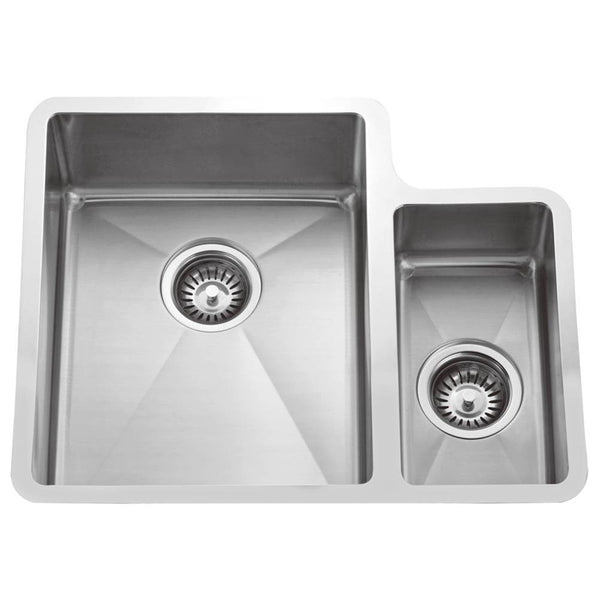 Barclay KSSDB2530-SS Fennel 24 Double Bowl 70/30Kitchen Sinks tainle SS Steel - Stainless Steel