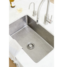 Load image into Gallery viewer, Thompson Traders KSU-3020HSS Pisa Hammered Stainless Rectangular Hand Hammered Single Bowl Kitchen Sink Stainless Steel