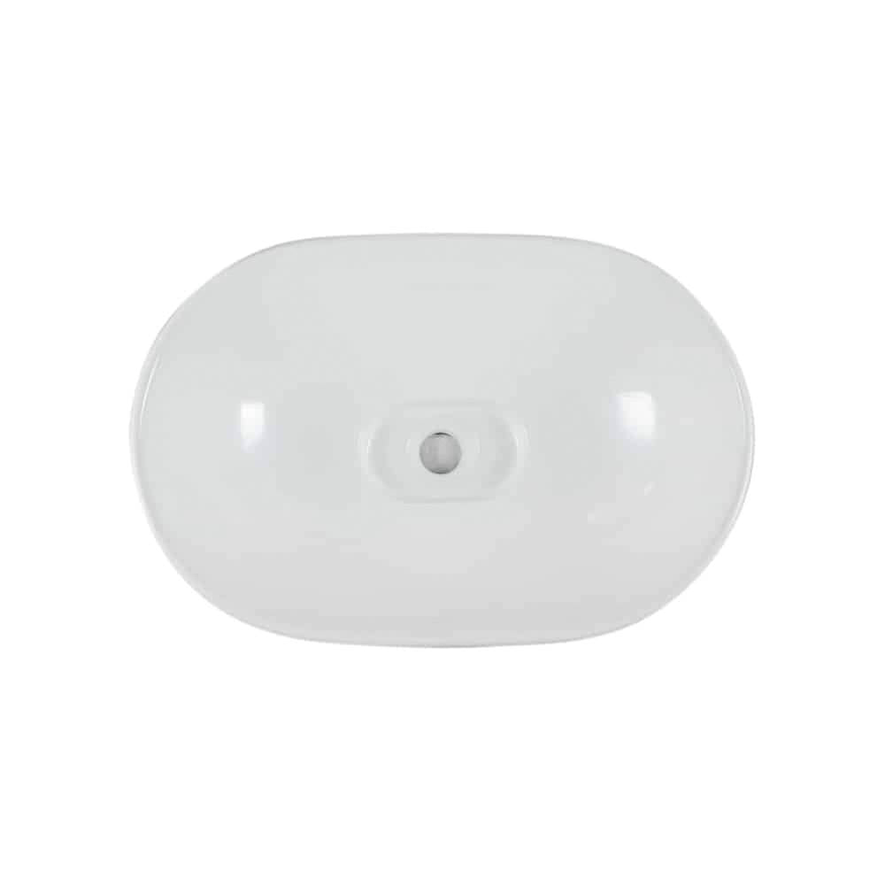Lenova PAC-22 Above Counter Single Bowl 23-5/8 x 15-1/8 x 6-1/2 - White and Smooth