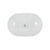 Lenova PAC-22 Above Counter Single Bowl 23-5/8 x 15-1/8 x 6-1/2 - White and Smooth