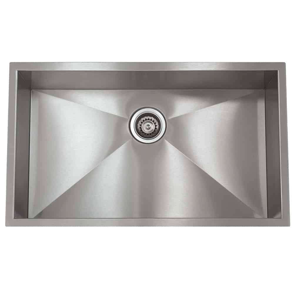 Lenova PC-SS-0Ri-S1 Undermount Single Bowl 32 x 19 x 10 - Brushed Satin