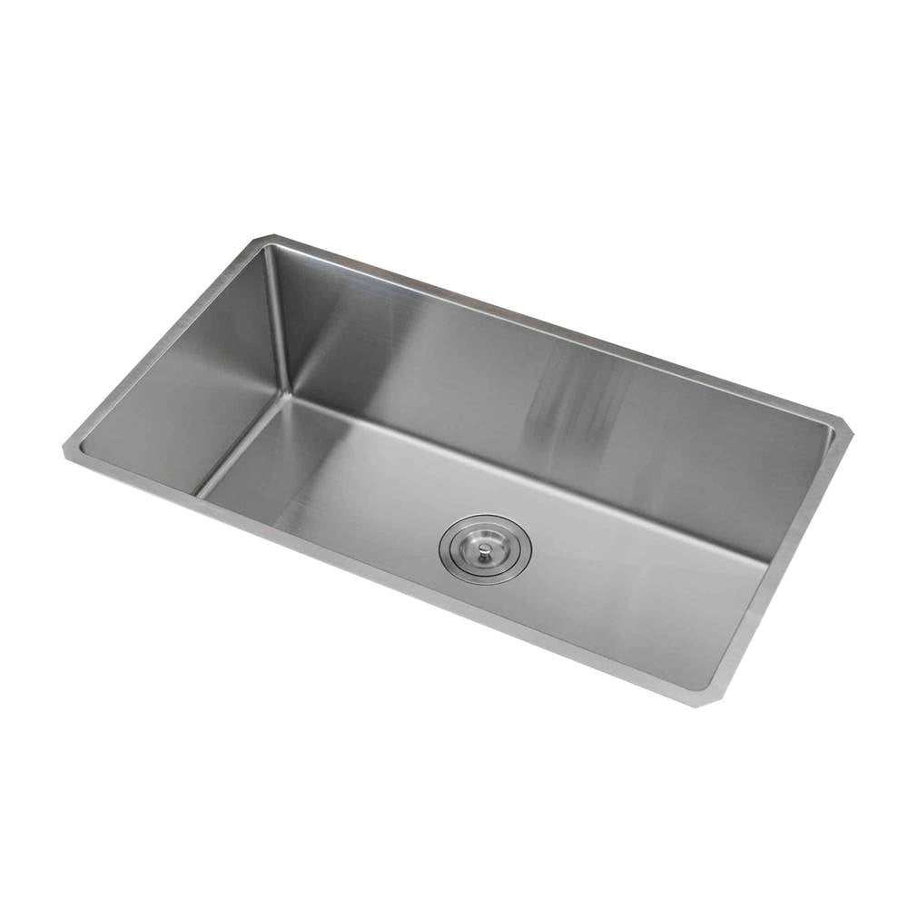 Lenova PC-SS-12Ri-S1 Undermount Single Bowl 32 x 19 x 10 - Brushed Satin