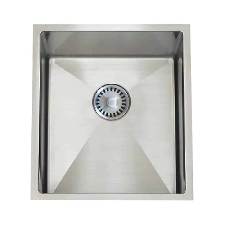 Lenova PC-SS-12Ri-S15 Undermount Single Bowl 15-1/2 x 17-1/2 x 10 - Brushed Satin