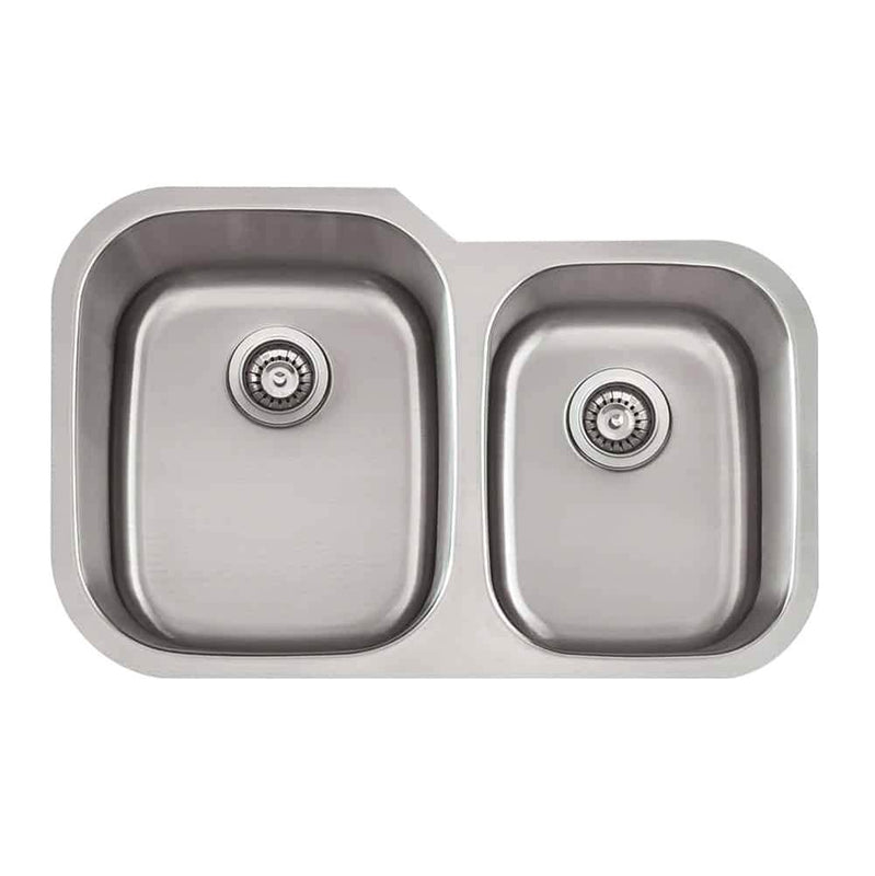 Lenova PC-SS-CL-D2L-16 Undermount Double Bowl 31-5/8 x 20-3/4 x 9/8 - Brushed Satin