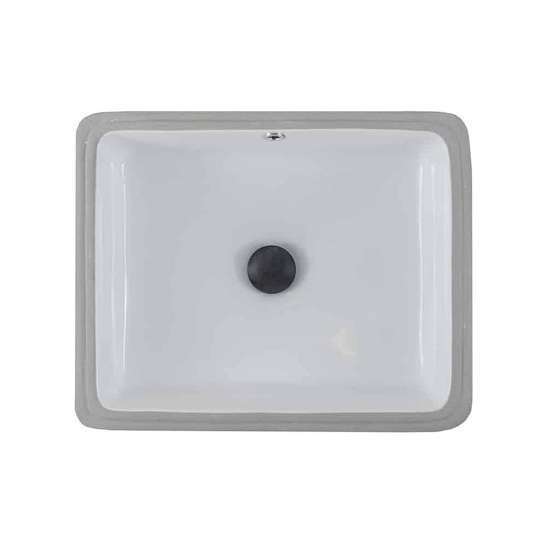 Lenova PU-06W Undermount Single Bowl 19-1/2 x 15-1/2 x 6-7/8 - White and Smooth