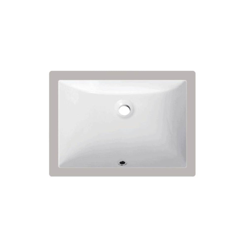 Lenova PU-912ADA Undermount Single Bowl 20-1/16 x 15 x 5-3/4 - White and Smooth