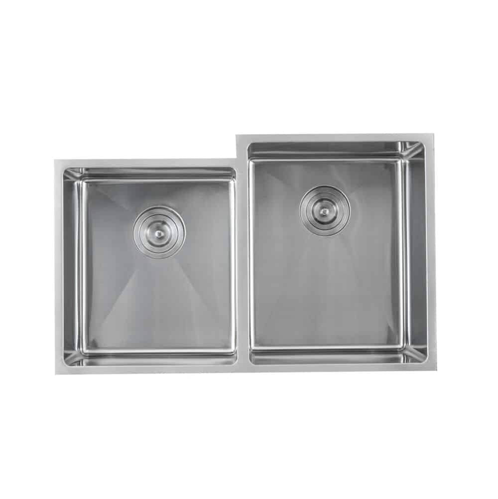 Lenova SS-12Ri D2R Undermount Double Bowl 31 x 19-1/2 x 10 - Brushed Satin
