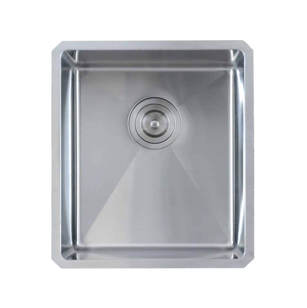 Lenova SS-12Ri S3 Undermount Single Bowl 15-1/2 x 17-1/2 x 10 - Brushed Satin