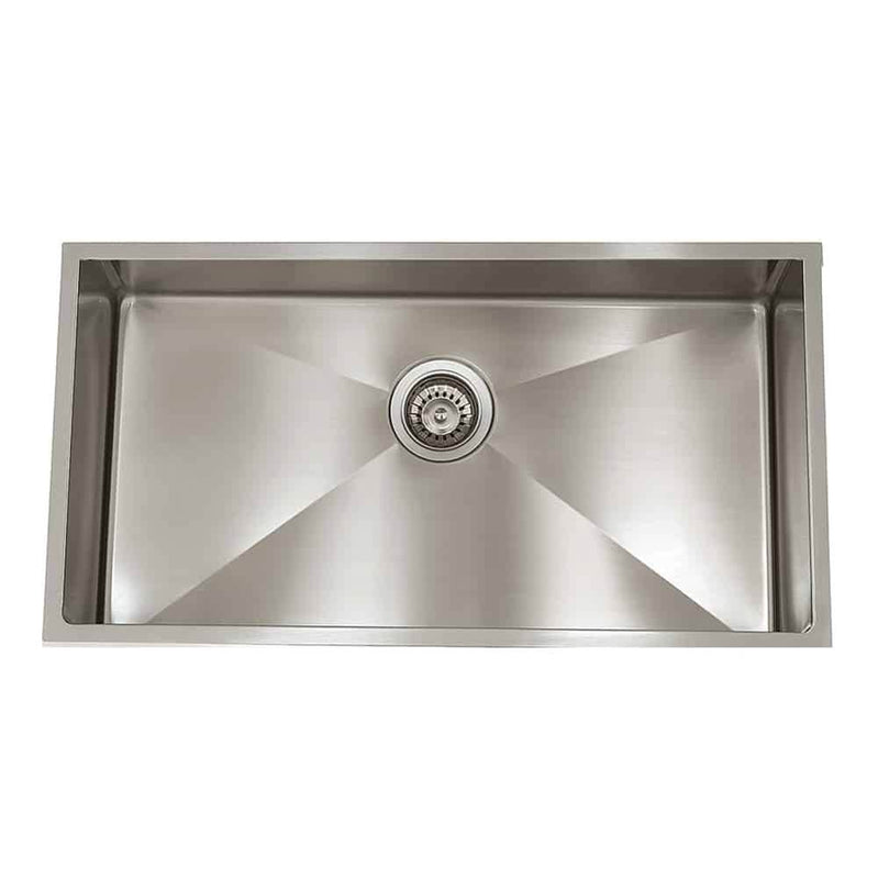 Lenova SS-ADA-14Ri-S28 Undermount Single Bowl 28 x 18 x 5-1/2 - Brushed Satin