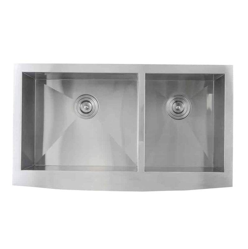 Lenova SS-AP-D36 Undermount Double Bowl 36 x 20-3/4 x 10 - Brushed Satin