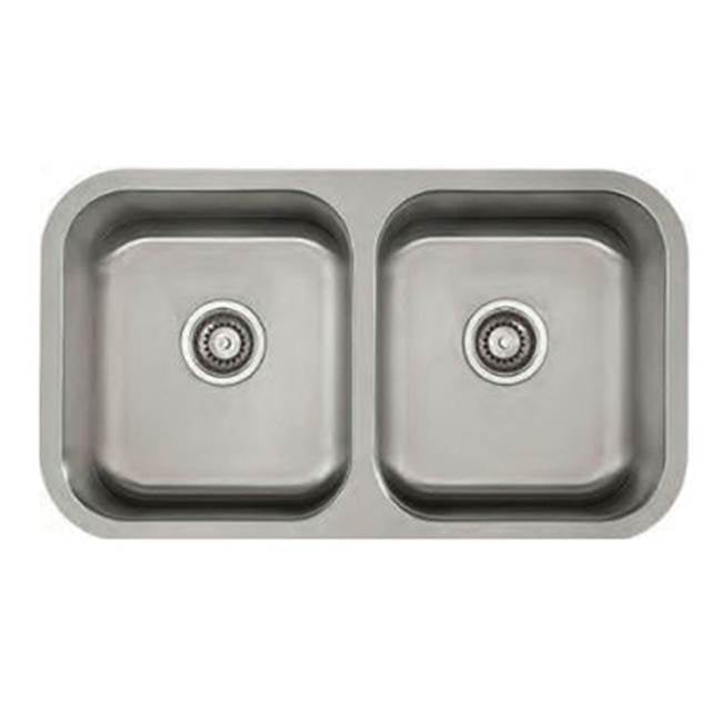 Lenova SS-CL-D1 Equal Double Bowl Undermount - Brushed Satin