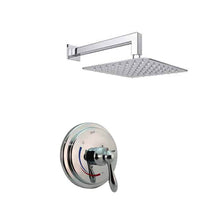 Load image into Gallery viewer, Lenova TPS214 2PC - Shower Set Includes: Shower Head Square 8 Thermostatic/Pressure Valve Trim Kit - Square