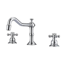 Load image into Gallery viewer, Barclay LFW102-BC Roma 8&quot; Centerset Lavatory Faucet With Hose Button Cross Handles