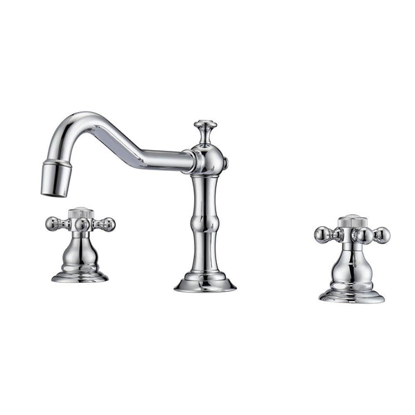 Barclay LFW102-BC Roma 8" Centerset Lavatory Faucet With Hose Button Cross Handles