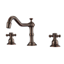 Load image into Gallery viewer, Barclay LFW102-BC Roma 8&quot; Centerset Lavatory Faucet With Hose Button Cross Handles