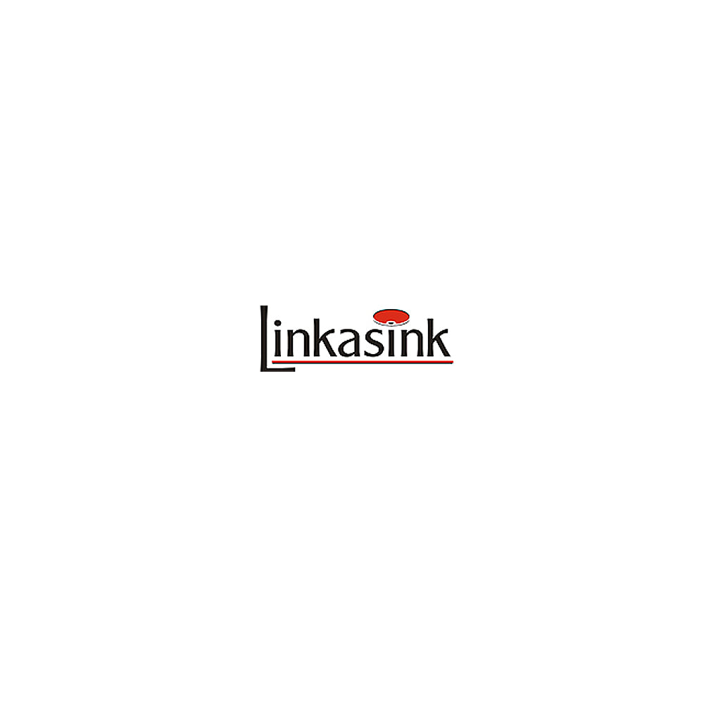 Linkasink AG14A-01 Solid Small Rectangular - White Glass