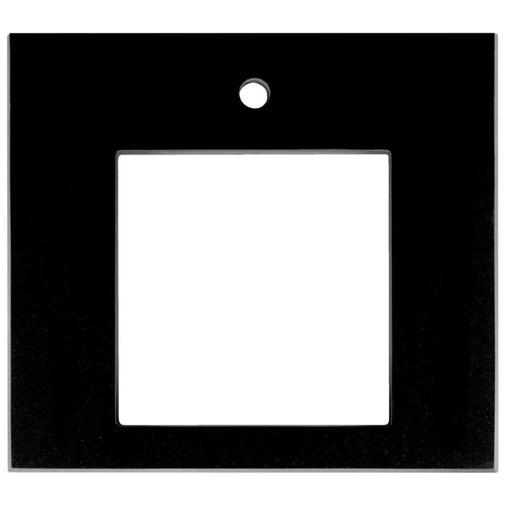 Linkasink VT24B-01 24 Vanity Top, Black, 14 X 14 Cutout With 1 Faucet Hole, Includes 4 Blacksplash, 24 X 22 X 1.5 - Black