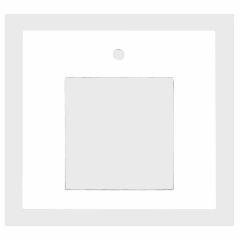 Linkasink VT24W-01 24 Vanity Top, White, 14 X 14 Cutout With 1 Faucet Hole, Includes 4 Blacksplash, 24 X 22 X 1.5 - White