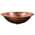Premier Copper Products LO19FPC 19" Oval Under Counter Hammered Copper Bathroom Sink in Polished Copper