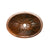 Premier Oval Under Counter Hammered Copper Sink LO19FSBDB