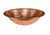 Premier Copper Products LO19RPC 19" Oval Self Rimming Hammered Copper Bathroom Sink in Polished Copper
