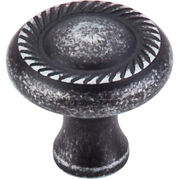 Top Knobs M327 Swirl Cut Knob 1 1/4" - Black Iron