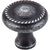 Top Knobs M327 Swirl Cut Knob 1 1/4" - Black Iron