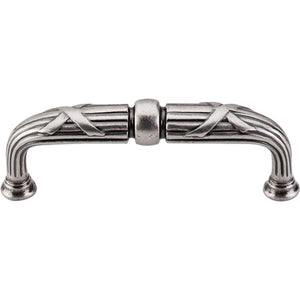 Top Knobs M935 Ribbon &amp; Reed D-Pull 3 3/4" - Pewter Antique