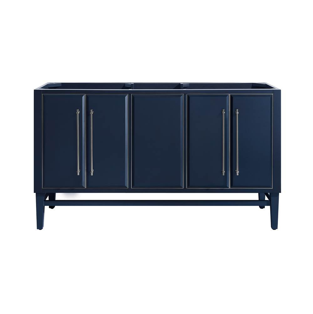 Avanity MASON-V60-NBS Mason 60 in. Vanity Only in Navy Blue with Silver Trim