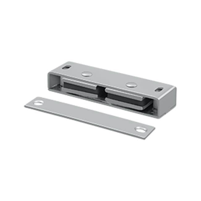 Deltana MC326 Magnetic Catch  3-1/8 x 1 x 9/16 - Brushed Chrome
