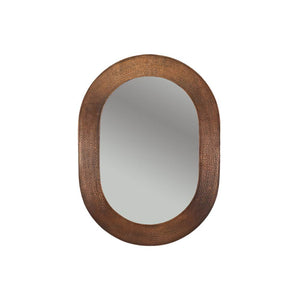 Premier Copper Products MFO3526 35" Oval Hammered Copper Mirror
