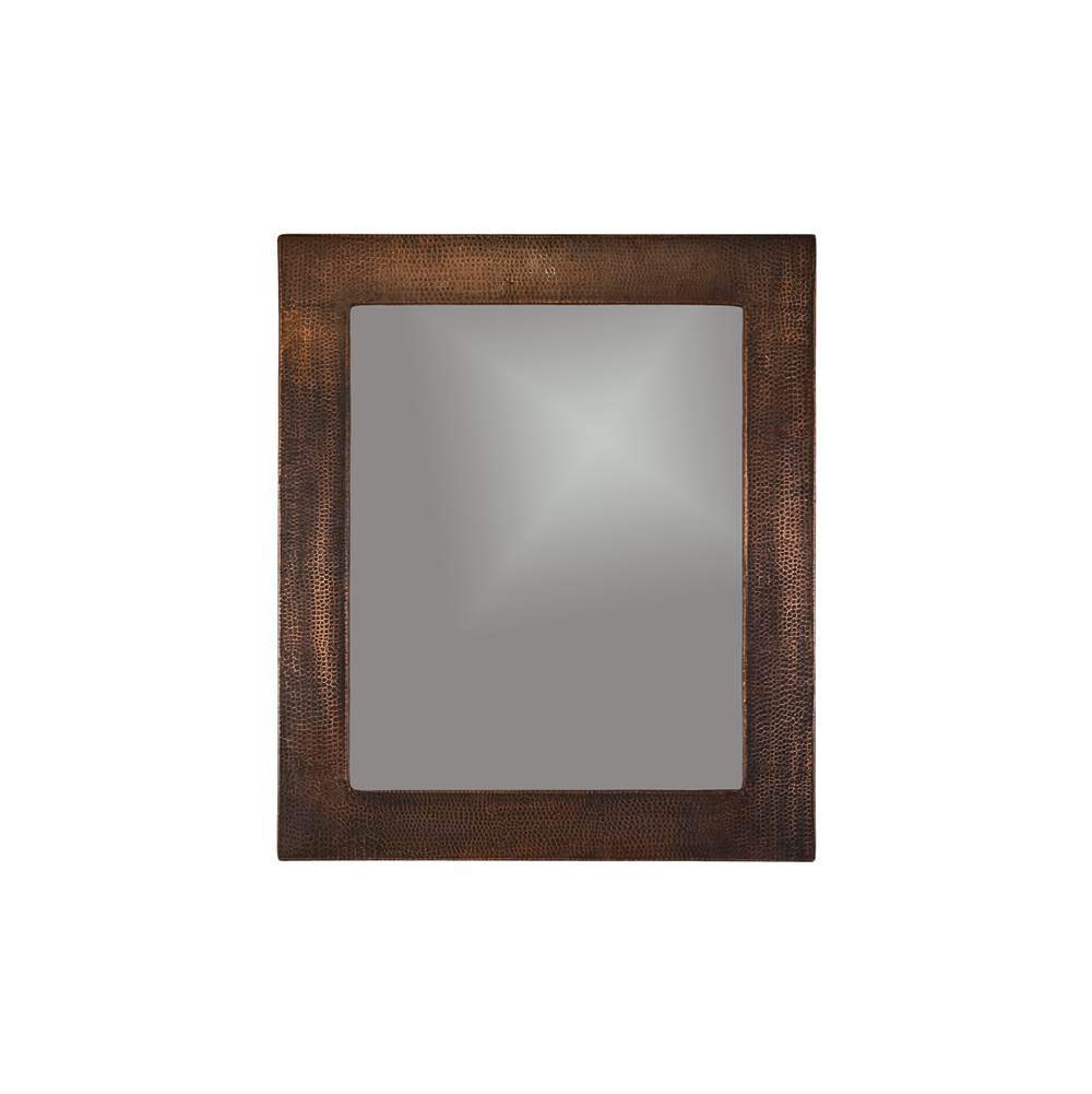 Premier Copper Products MFREC3631 36" Rectangle Hammered Copper Mirror