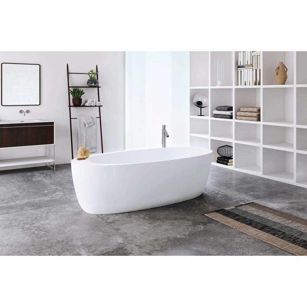 Wet Style BMD01-WHNT Mood Bathtub -70 X 32 X 23 - Fs - Built In Nt O/F Wh Drain