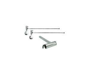 Mountain Plumbing MT9004-NL Lavatory Supply Kit w/Decorative Trap & Clean-Out Plug Angle Contemporary Lever Handle Inlet