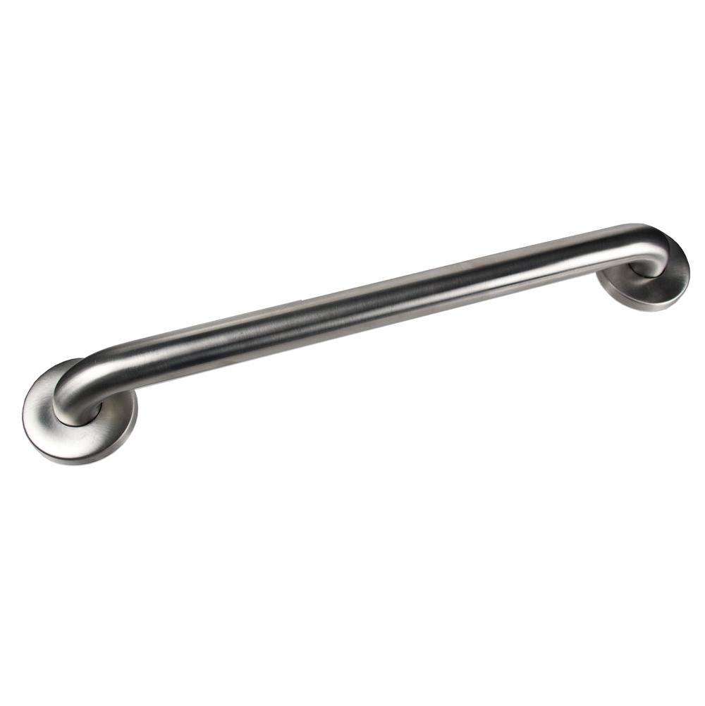 Mountain Plumbing MT94MDGRS-16/SS Decorative Stainless Steel Grab Bar w/ Round Escutcheon Stainless Steel