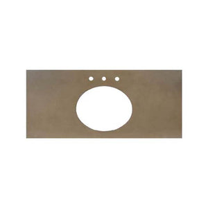 Native Trails NSV48-AO 48" Native Stone Vanity Top in Ash- Oval with 8" Widespread Cutout