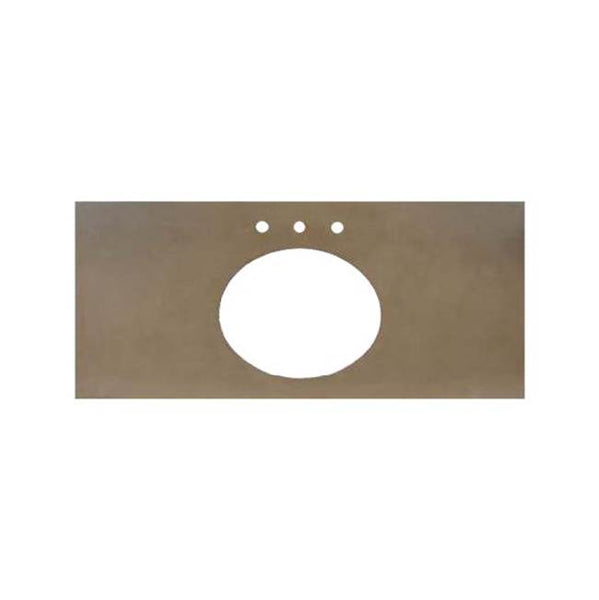 Native Trails NSV36-AO 36" Native Stone Vanity Top in Ash- Oval with 8" Widespread Cutout
