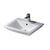 Barclay 4-368WH Opulence 23 Wall - Hung Basin Rect. Bowl 8 Widespread  - White