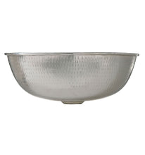 Load image into Gallery viewer, Thompson Traders P-23-1223-A Rennovations Bath Petit Manet Round Handcrafted Bath Sink Hammered Nickel Lifetime Finish