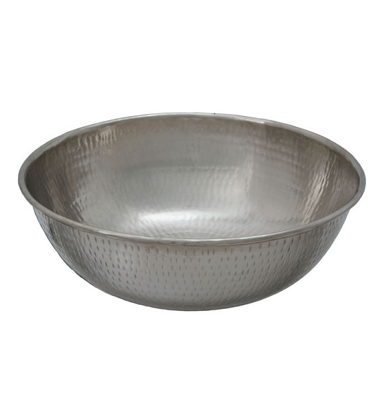 Thompson Traders P-23-1223-A Rennovations Bath Petit Manet Round Handcrafted Bath Sink Hammered Nickel Lifetime Finish