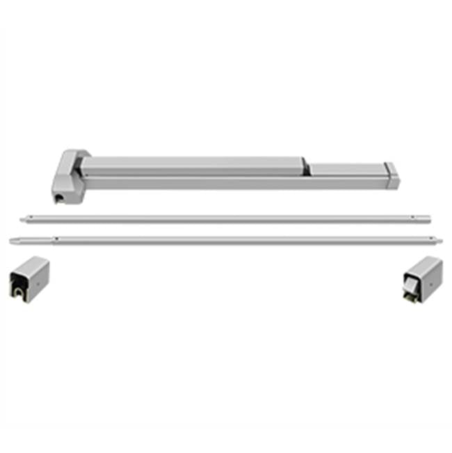 Deltana PDVR36UL-AL Panic Device Rim 36 With Vertical Rod UL 3 Hours Fire-Rated - Aluminum
