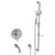 BARiL PRO-2215-66 Complete Pressure Balanced Shower Kit