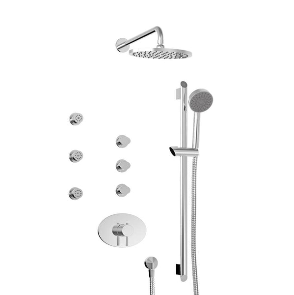 BARiL PRO-3851-14-GG-175 Complete Thermostatic Shower Kit - Chrome
