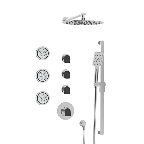 BARiL PRO-3950-56-CF-175 Complete Thermostatic Shower Kit - Chrome